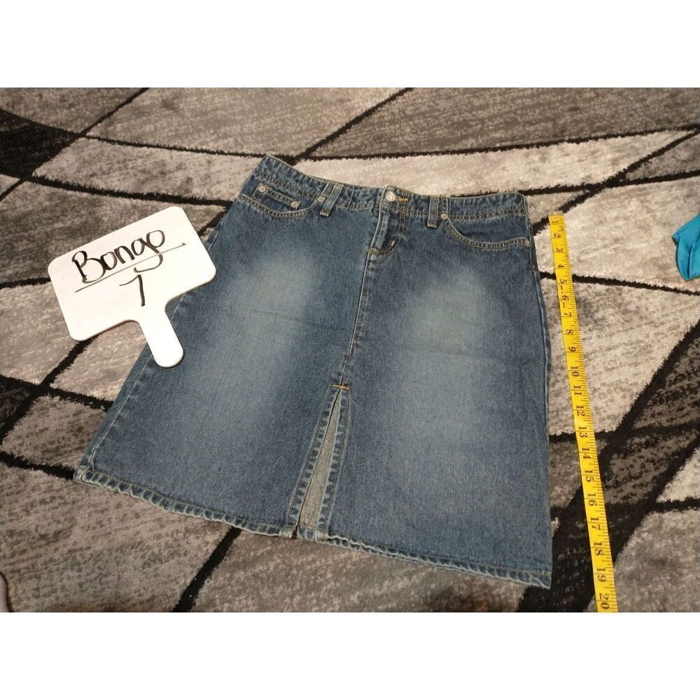 Bongo denim mini skirt w/front slit 7 *